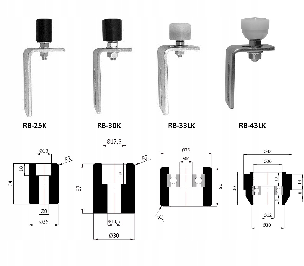 WÓZEK JEZDNY ZESTAW DO BRAMY PRZESUWNEJ 80x80x5 6 ROLKOWY ROLKI POLIAMIDOWE Typ do bram przesuwnych