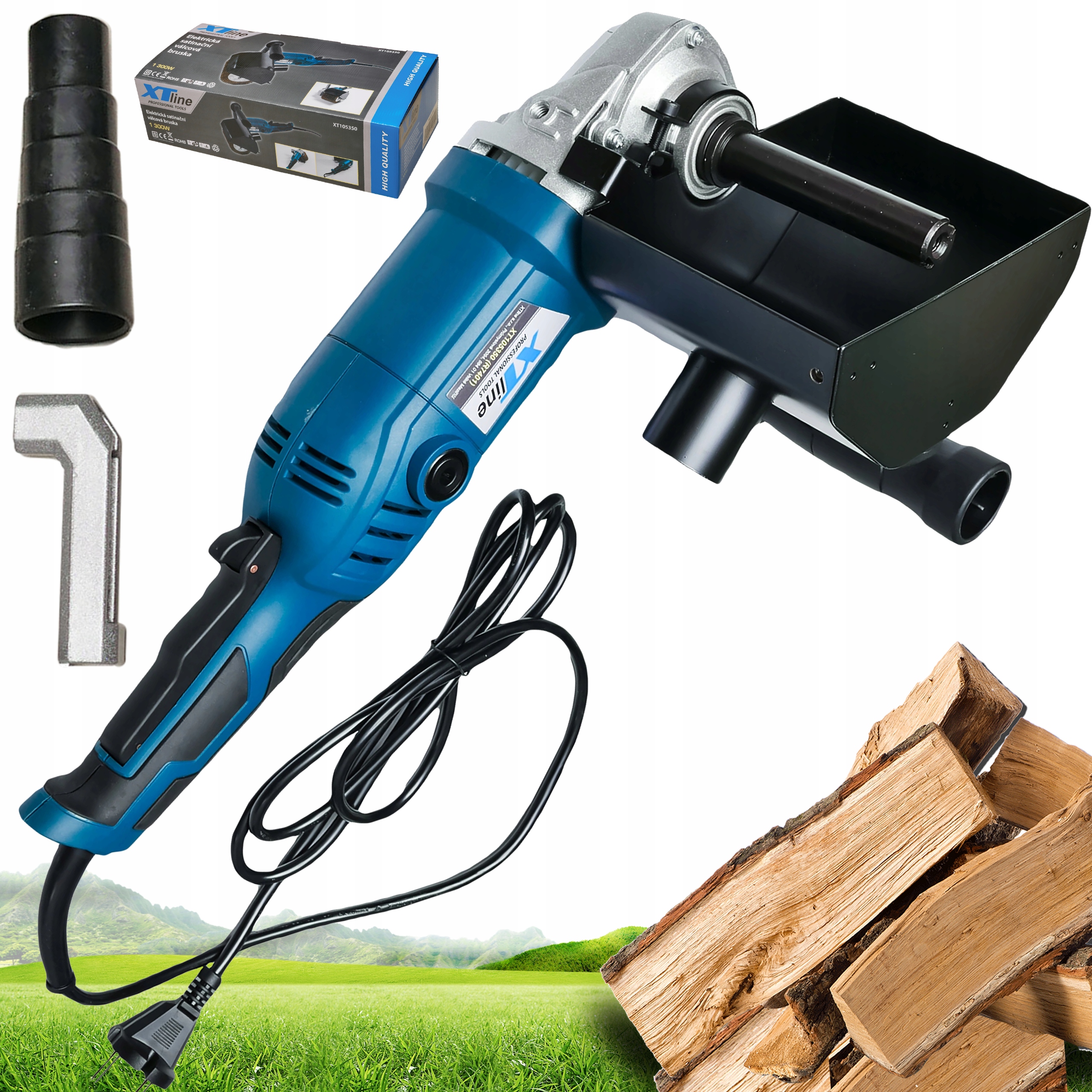 Satyniarka Szlifierka Walcowa Do Postarzania Renowacji Drewna 1300W XTline