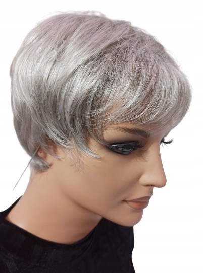 Krátká paruka s ofinou Lucy v blond mixu s efektem odrostu