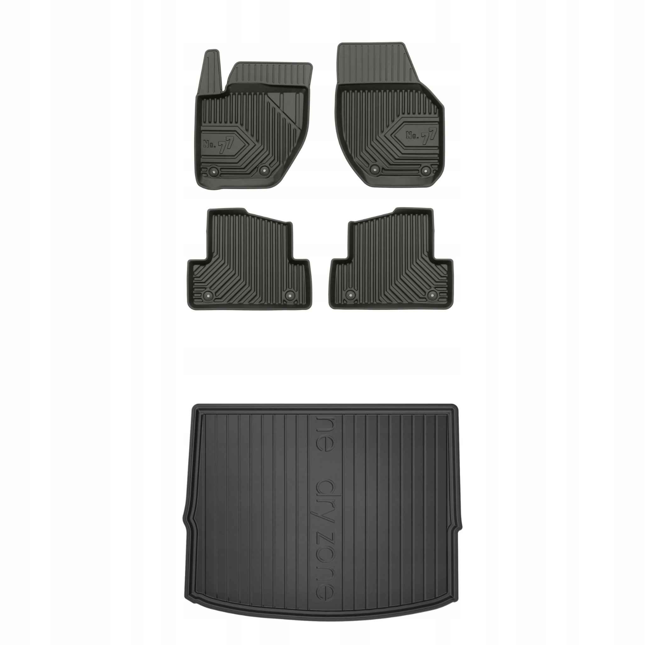 Sada gumových kobercov a rohoží pre Volvo V40 II