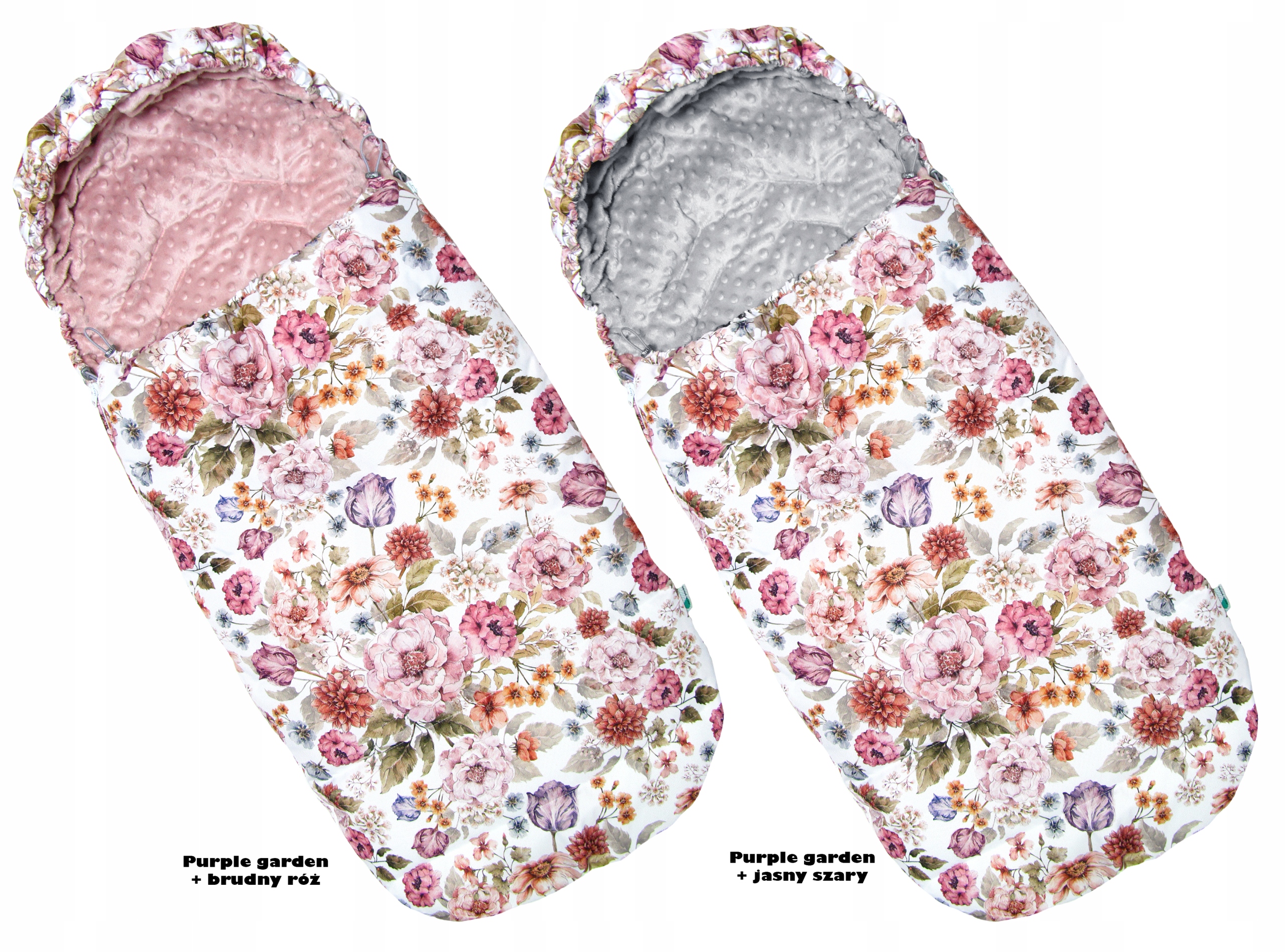 ŚPIWOREK do wózka SPACERÓWKI 105 MINKY Wodoodporny Długość 105 cm