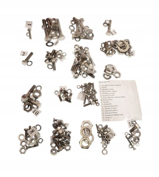 Sruby nierdzewne nadwozia WSK 125 B1 dwuramowka