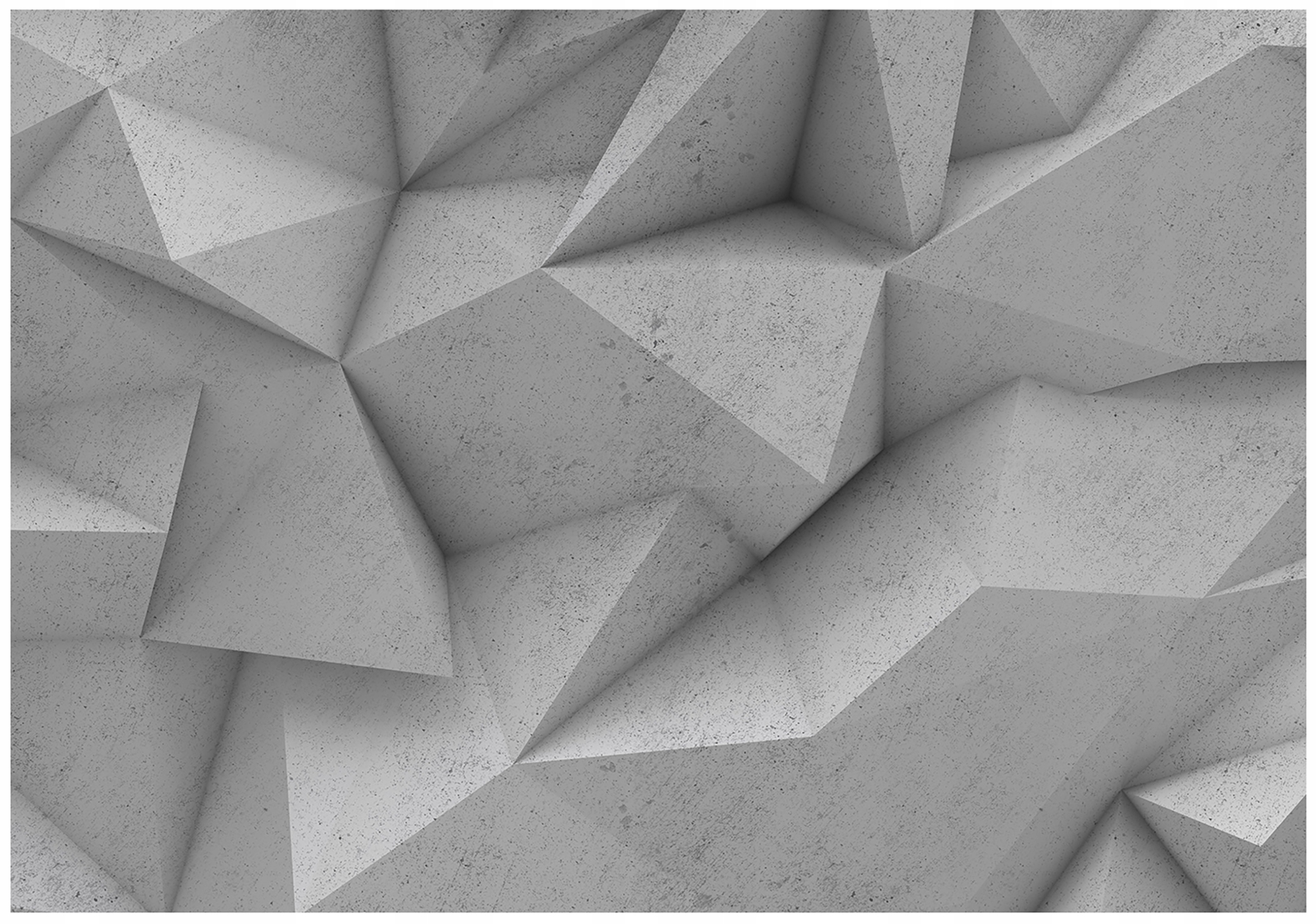 Fototapeta 3D Geometrická Abstrakce Bílá Šedá Loft Moderní 254x184
