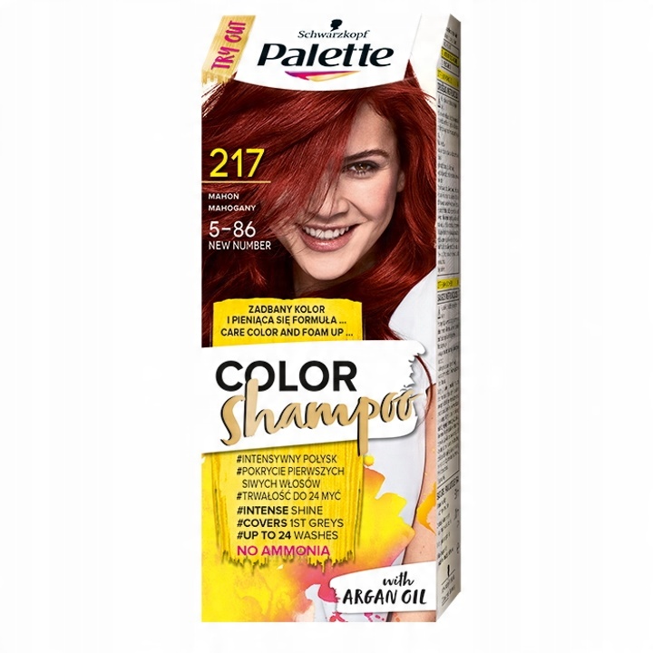 

Palette Szampon Koloryzujący 217 Mahoń 24 mycia
