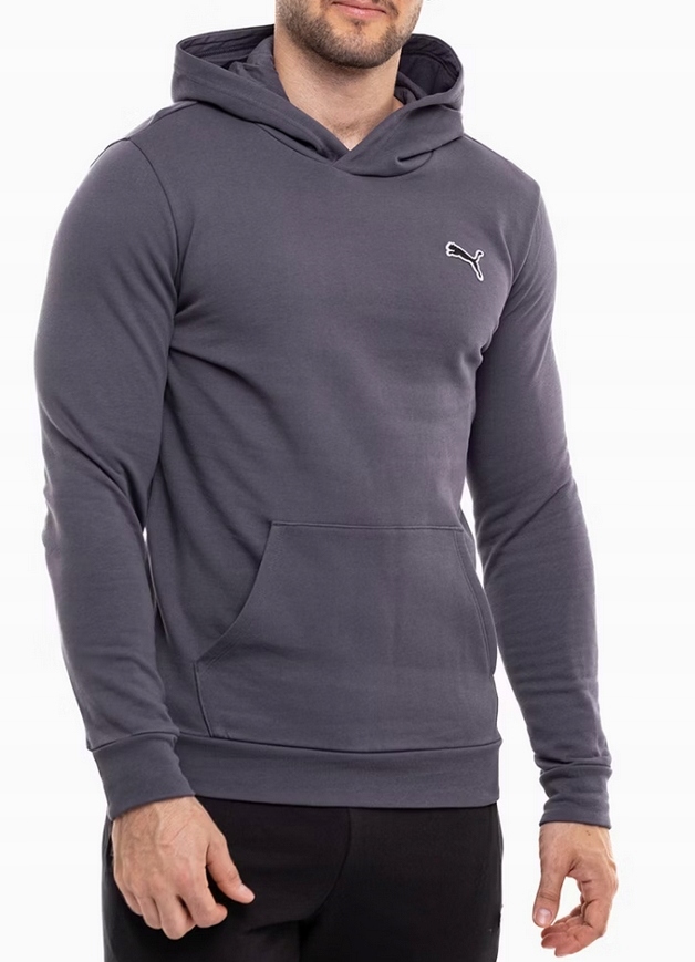 3208 Puma Pánská Mikina Klokanka S Kapucí Šedá XL