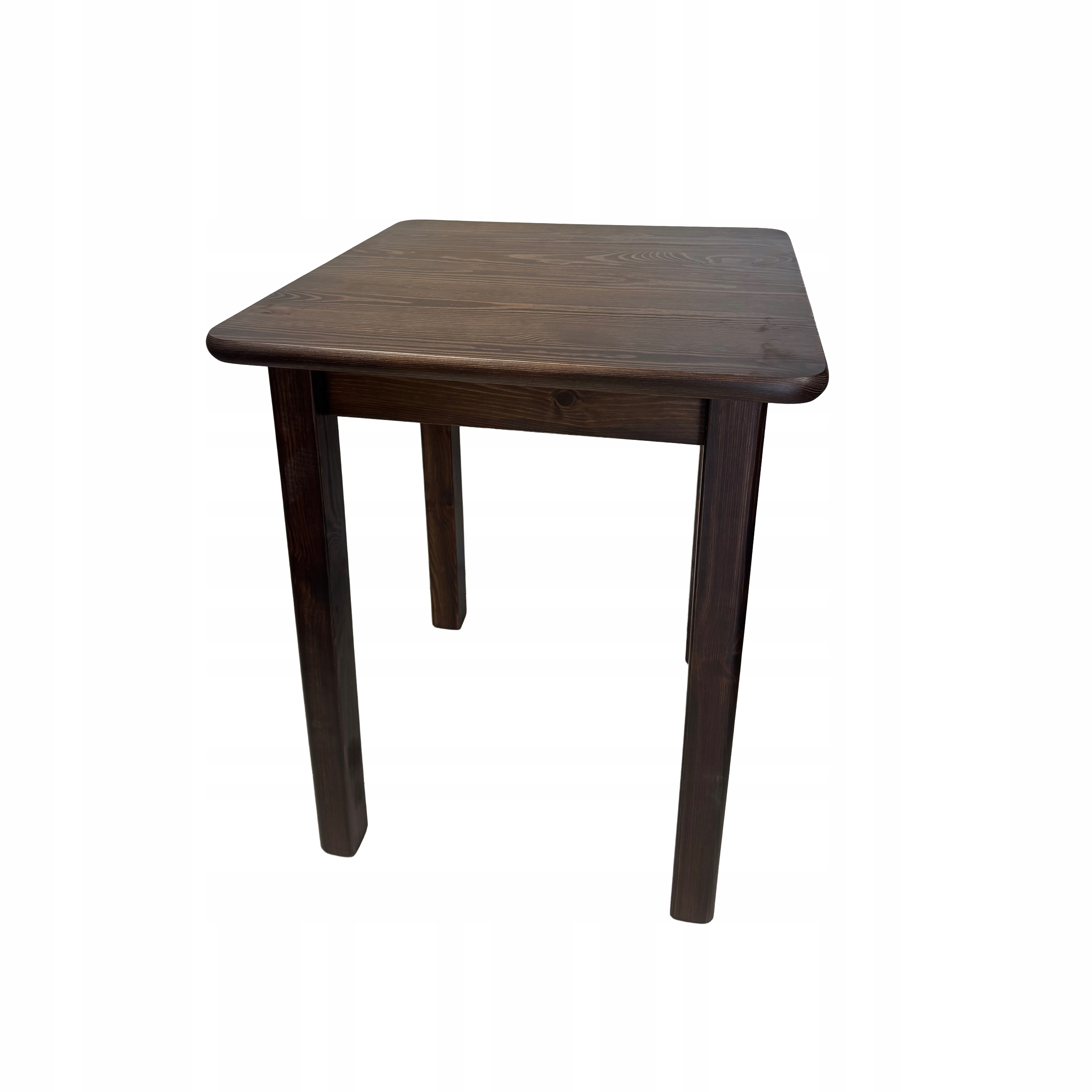 Dřevěný Borovicový Stůl 75x75 Kuchyňský Do Kuchyně Obývacího Pokoje Čtvercový Ořech