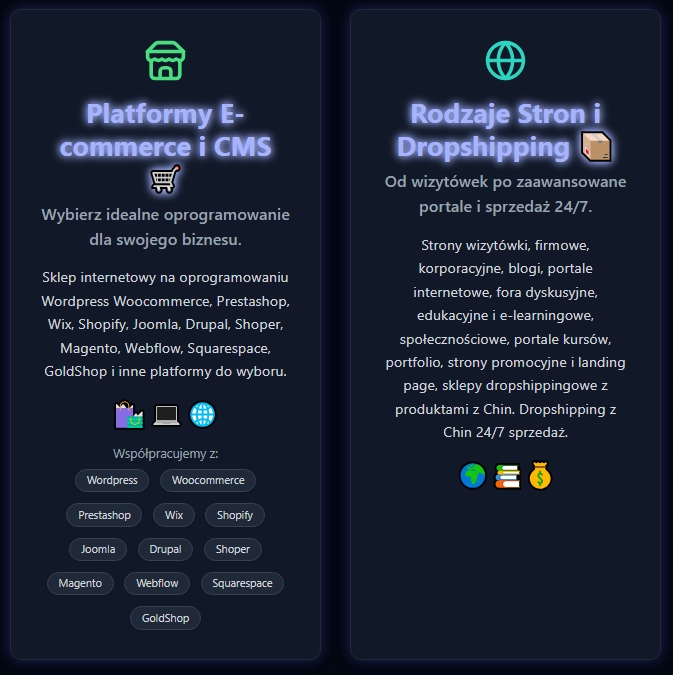 REKLAMA FACEBOOK ADS E-COMMERCE REKLAMY STRONY SKLEP WOOCOMMERCE WORDPRESS Rodzaj serwisy internetowe