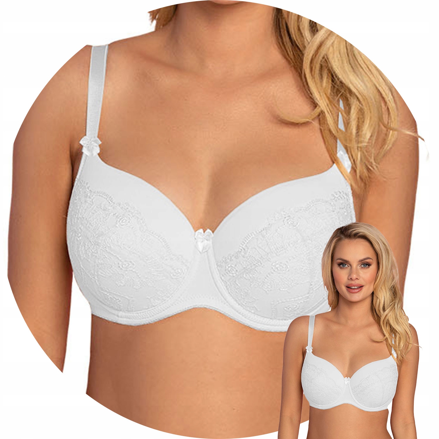 Vyztužená podprsenka Vena VB-65 bílá 75C