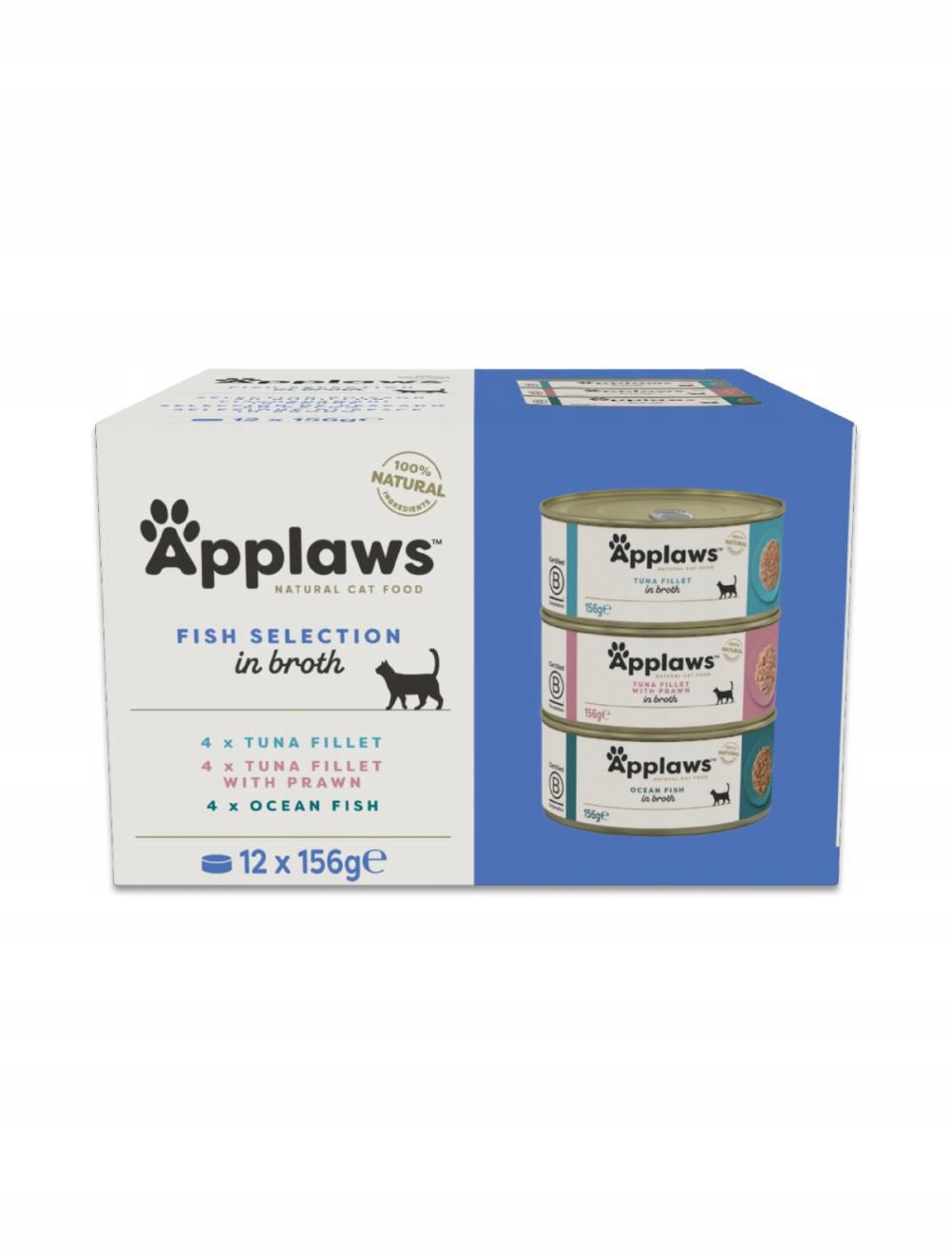 Applaws Vícebalení Rybího Výběru Ve Vývarovém Balení 12X156G