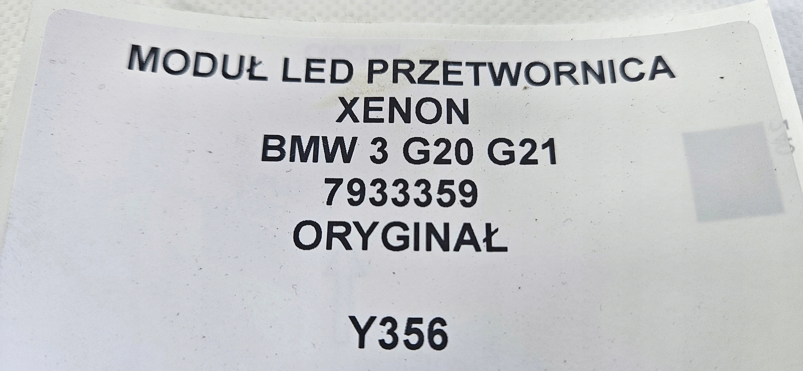 module LED control unit XENON BMW 3 G20 G21 7933359