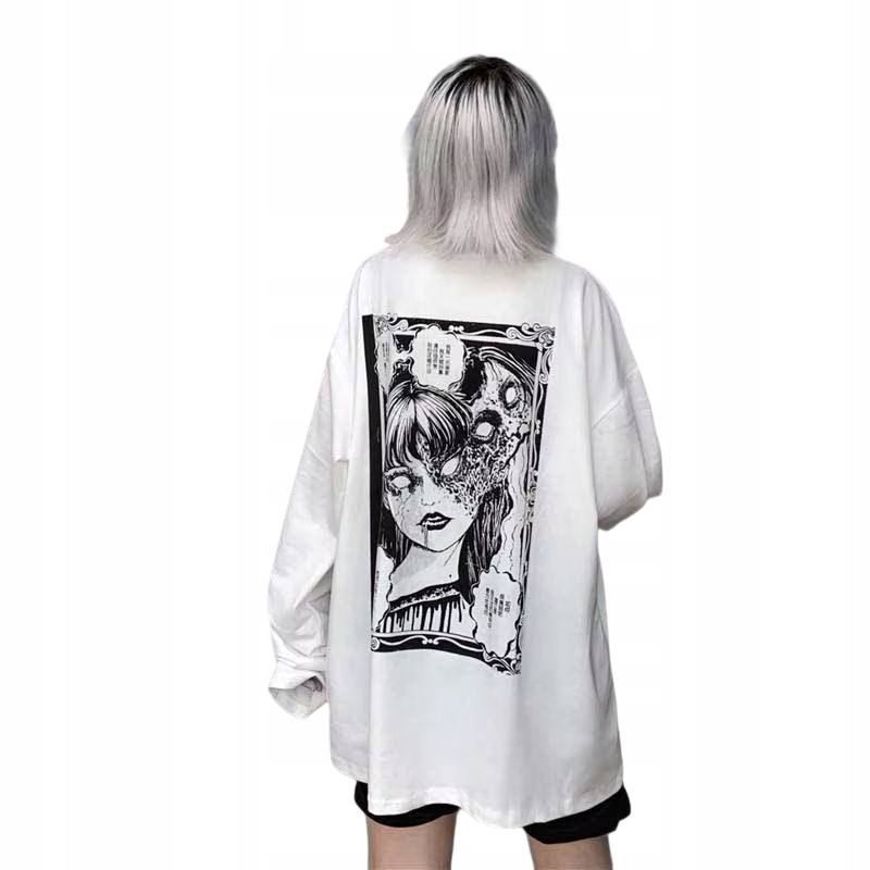 Oversize tričko anime manga Horor Harajuku Hikigawa M