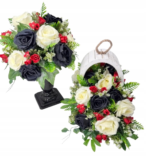 Komplet na hrob dekorácia kytica na cintorín všetkých svätých