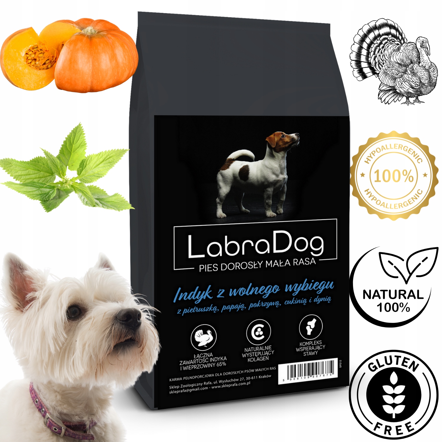 Levně LabraDog Superfood Hypoalergenní Krůta Citlivý západ na slzné skvrny 6 kg