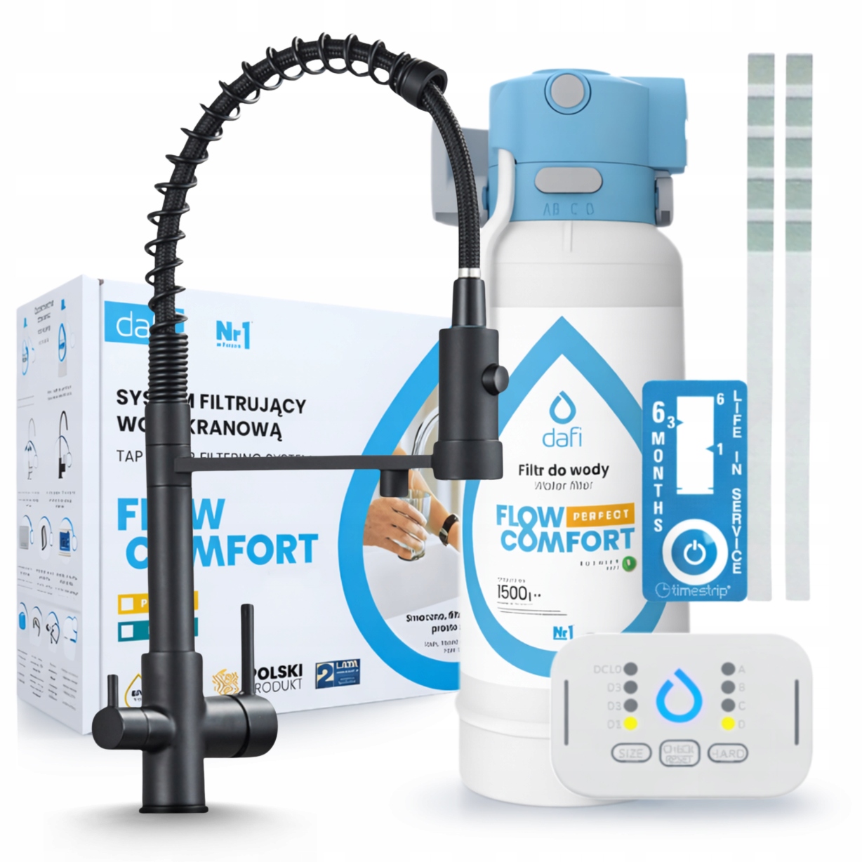 Filtr Na Vodu Dafi Flow Comfort D-1 A Kohoutek Na Vodní Filtr Černý Třícestný
