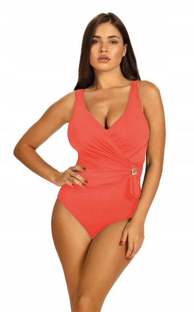 Self Jednodílné Plavky Glamour 4 Oranžová S1069 Oranžová M 38