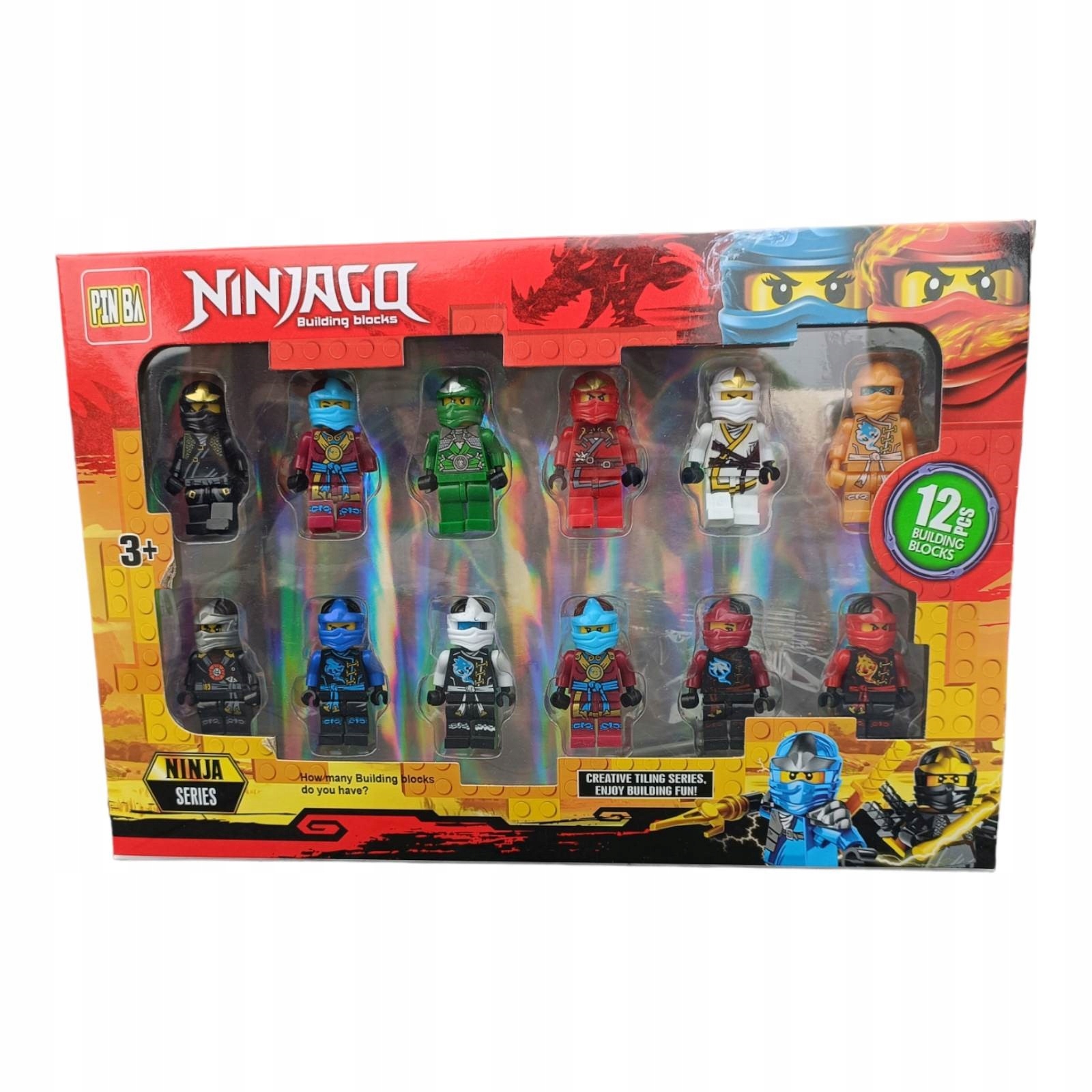 

Klocki mini Figurki Ninjago 12sztuk Akcesoria