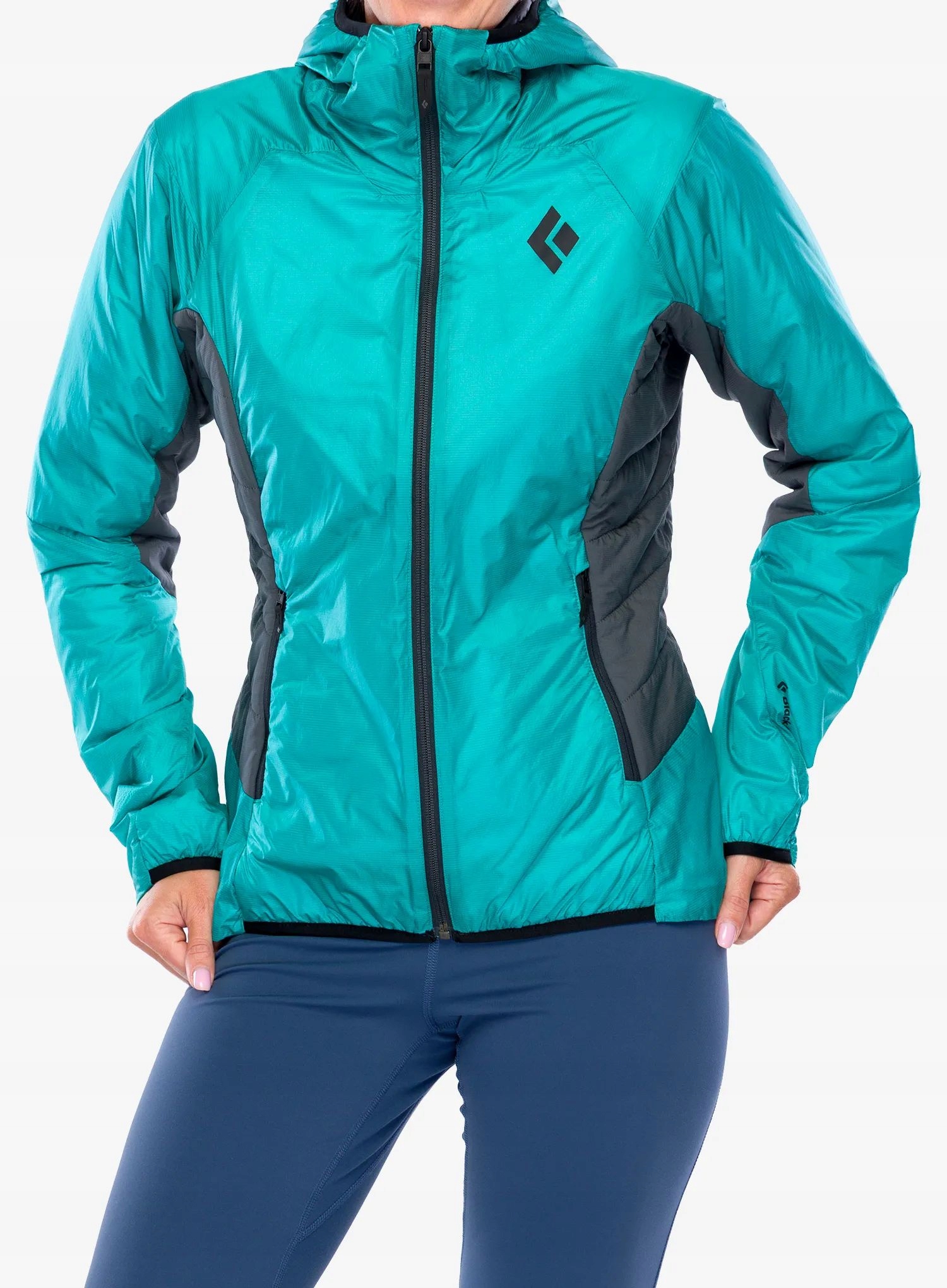 Dámská bunda Black Diamond Vision Hybrid Hoody tmavě patina Xs