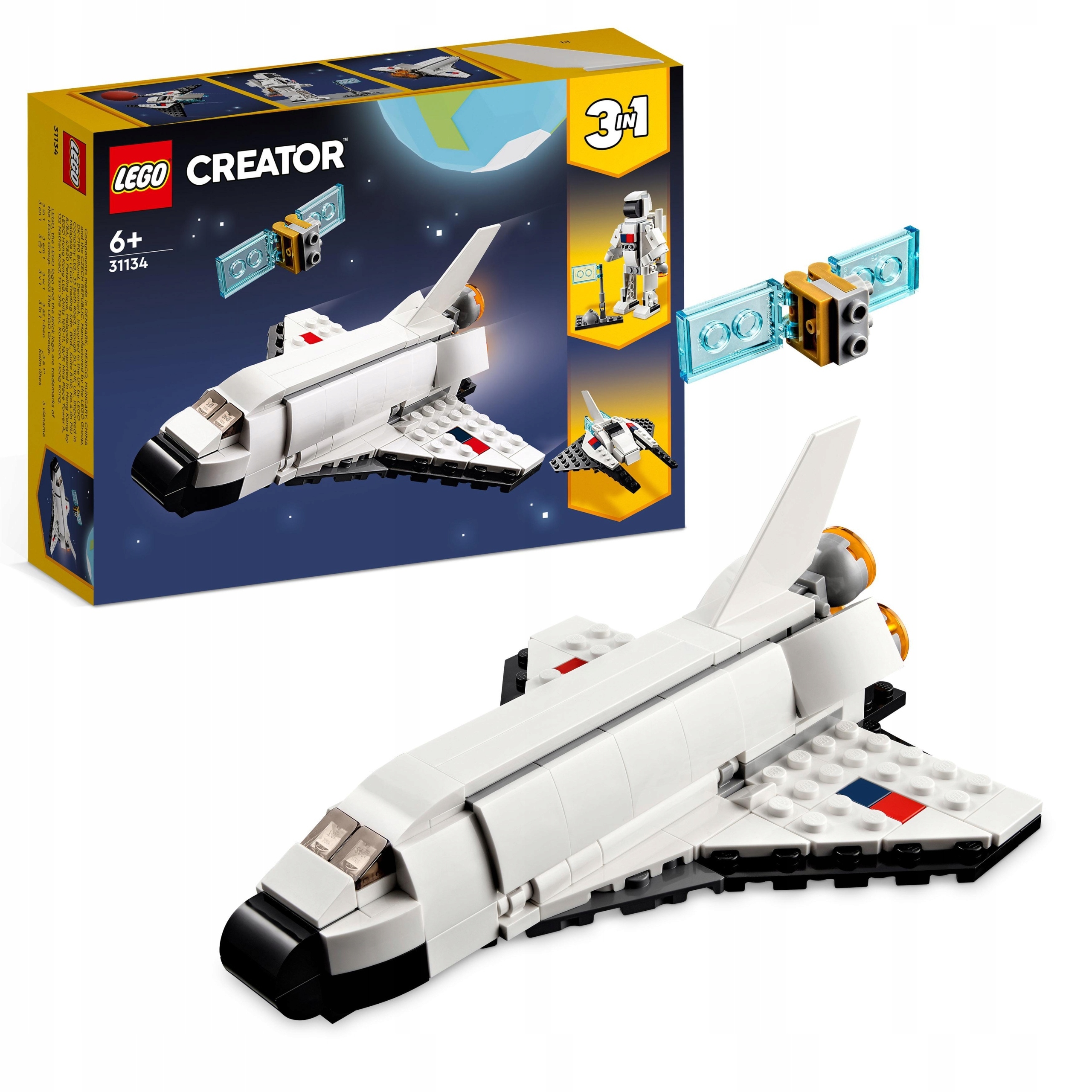 Lego 31134 Creator 3v1 Vesmírný raketoplán Stavebnice Vesmír Nové jako dárek