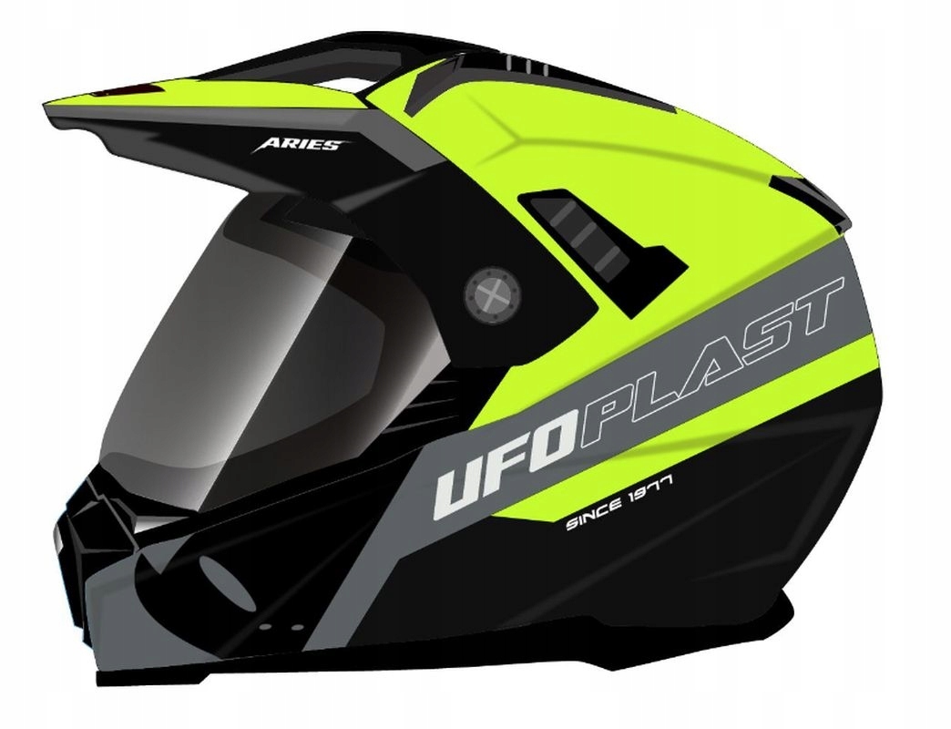 Ufo Prilba Aries Offroad Dual Tourer Crossover S Sklom, Krytom A Blen