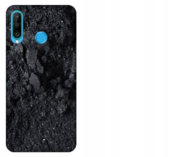 

Etui pokrowiec Huawei P30 Lite Wegiel drzewny teks