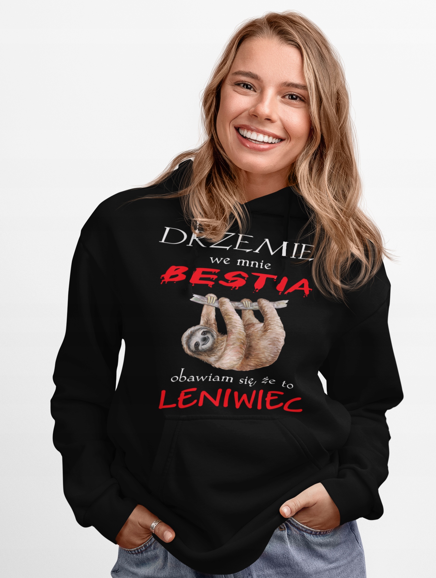

Bluza Drzemie We Mnie Bestia Leniwiec roz.M