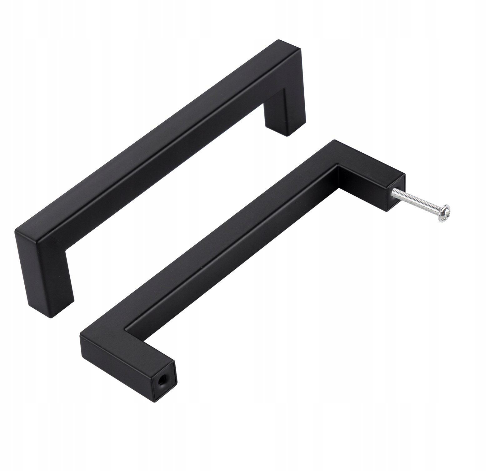 10SZT ROZSTAW OTWORÓW 128MM CZARNYCH UCHWYTÓW MEBLOWYCH UCHWYT SZAFKI Marka inna
