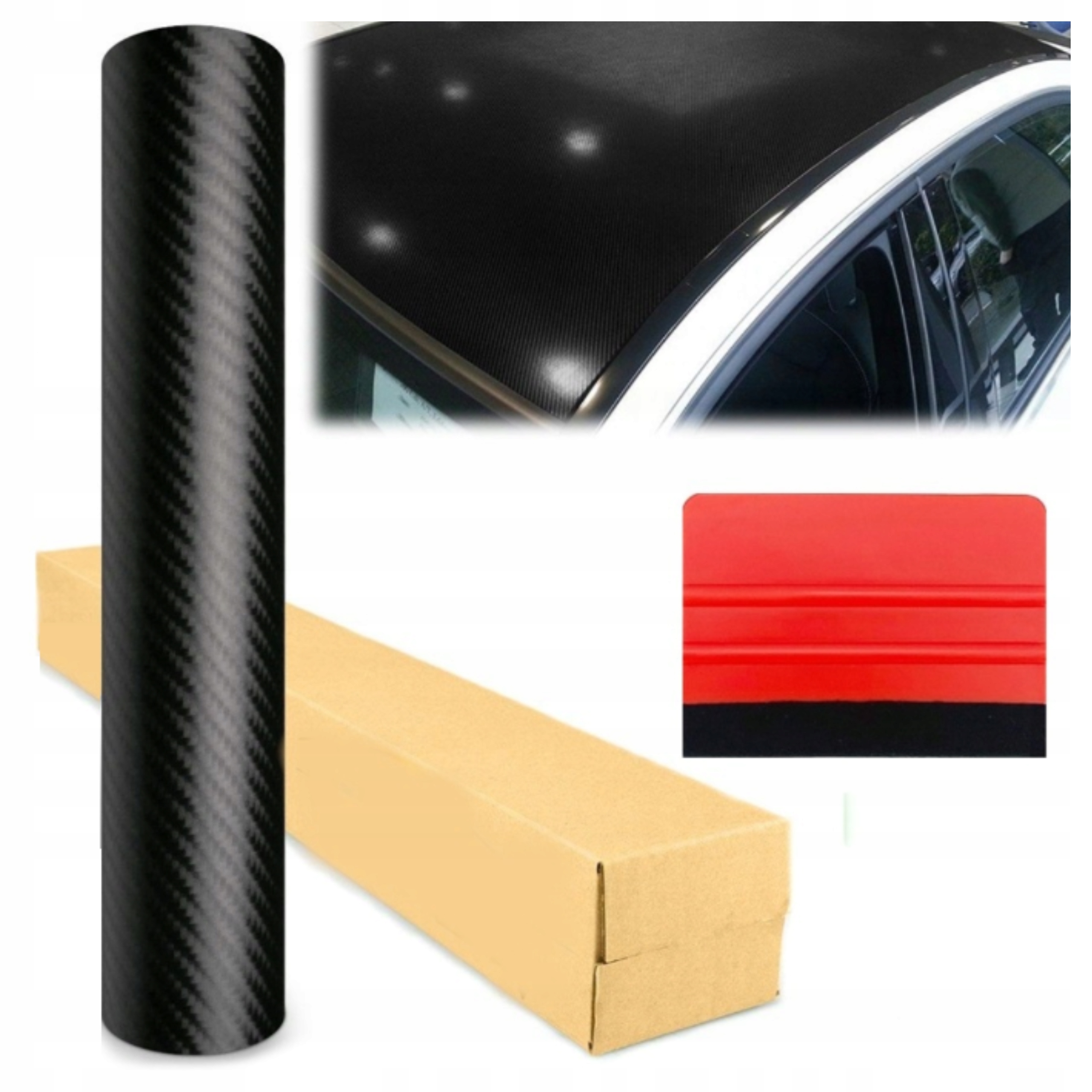 Okleina Czarny Carbon Folia Czarna Karbon Mat Do Oklejania Rakla 200x150cm