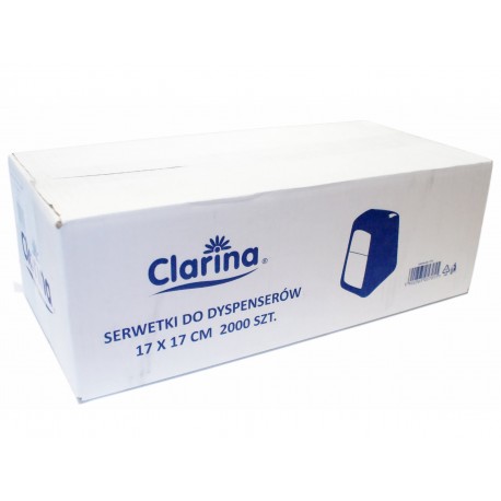 

Serwetki Do Dyspenserów 17x17cm Clarina 2000szt