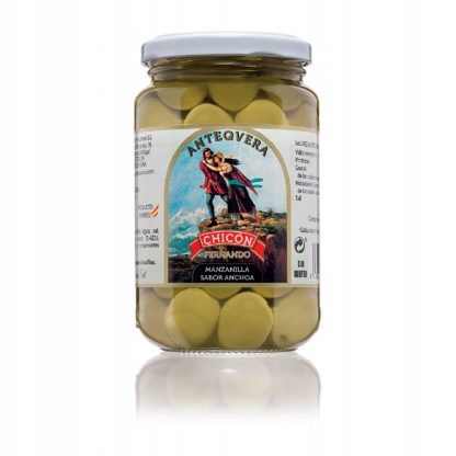 

Oliwki Hiszpańskie Zielone w Zalewie Anchois 370g