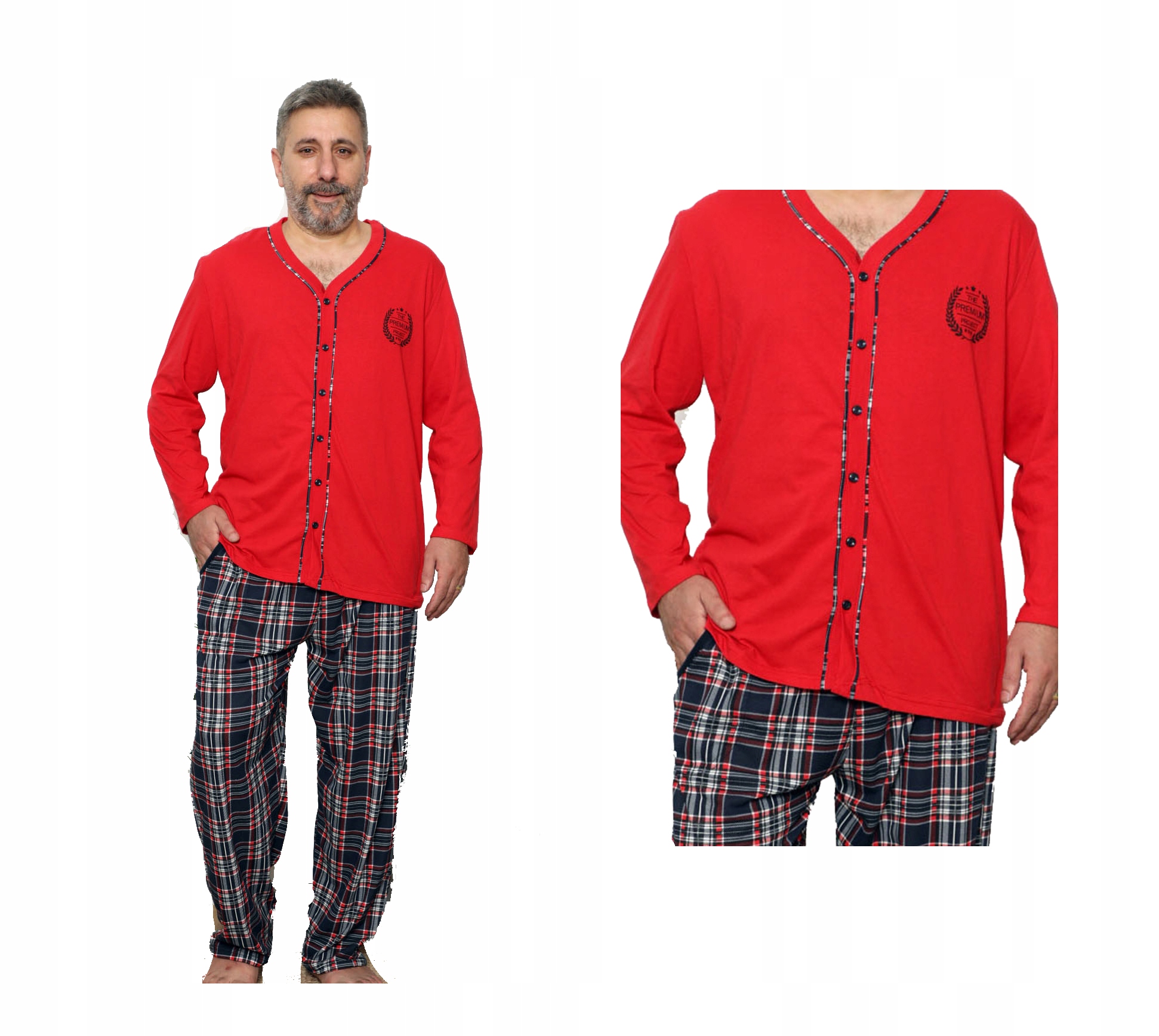 

Piżama męka duży rozmiar Bawełna Gatunek 4XL/5XL