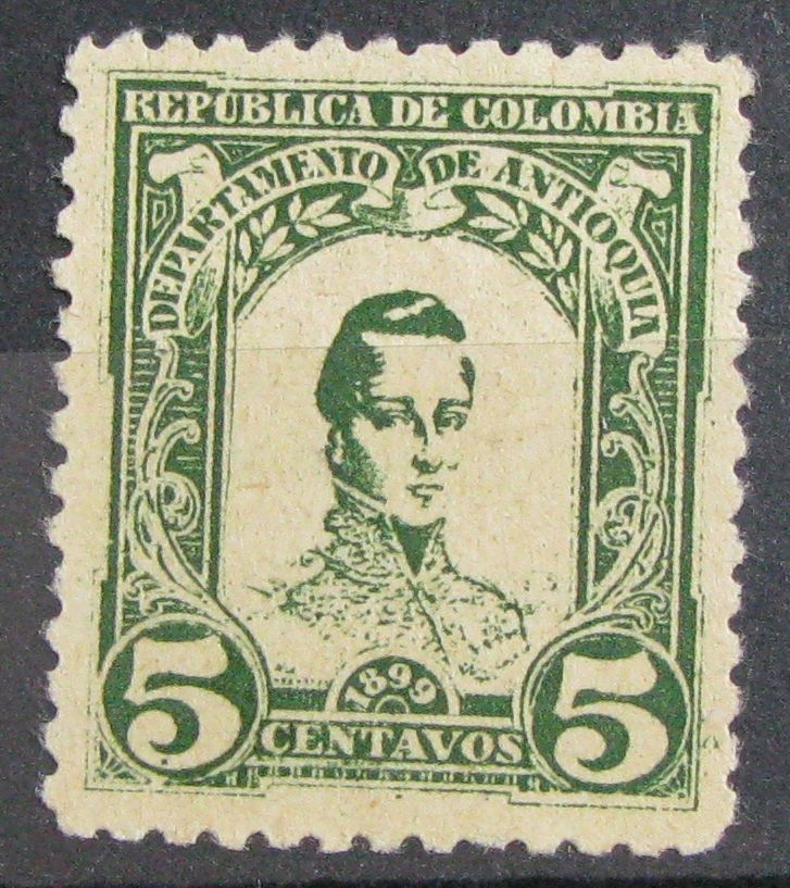 KOLUMBIA - znaczek czysty (*) - bez kleju