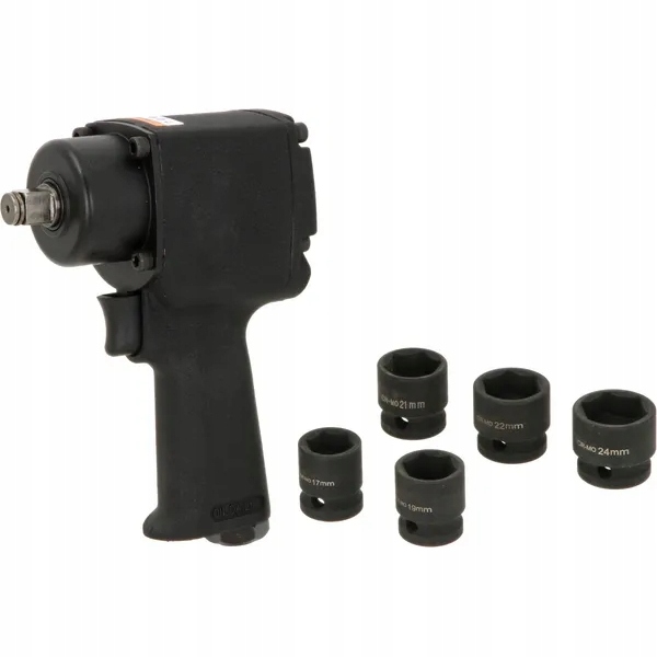 KLUCZ PNEUMATYCZNY UDAROWY 1/2" + nasadki 680 Nm