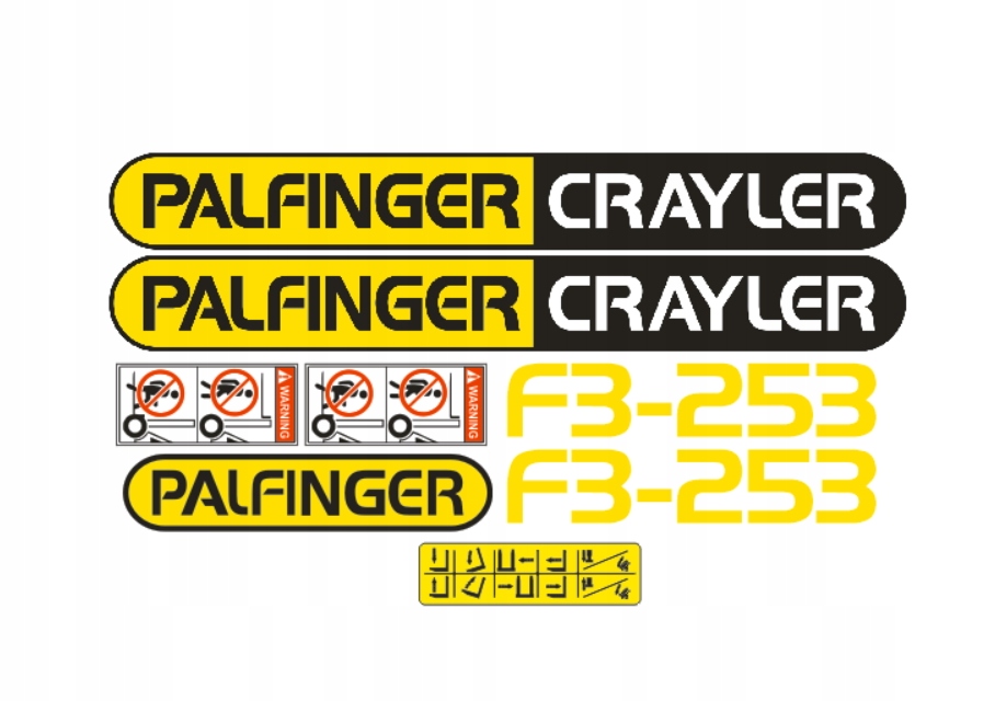 Samolepky samolepka Palfinger Crayler F3-253