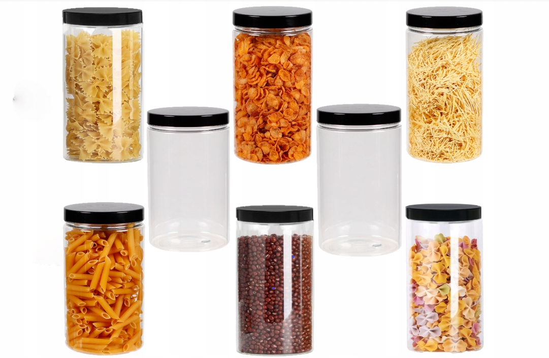 

Słoik Plastikowy 1500ML Pojemnik Na Żywność 8SZTUK