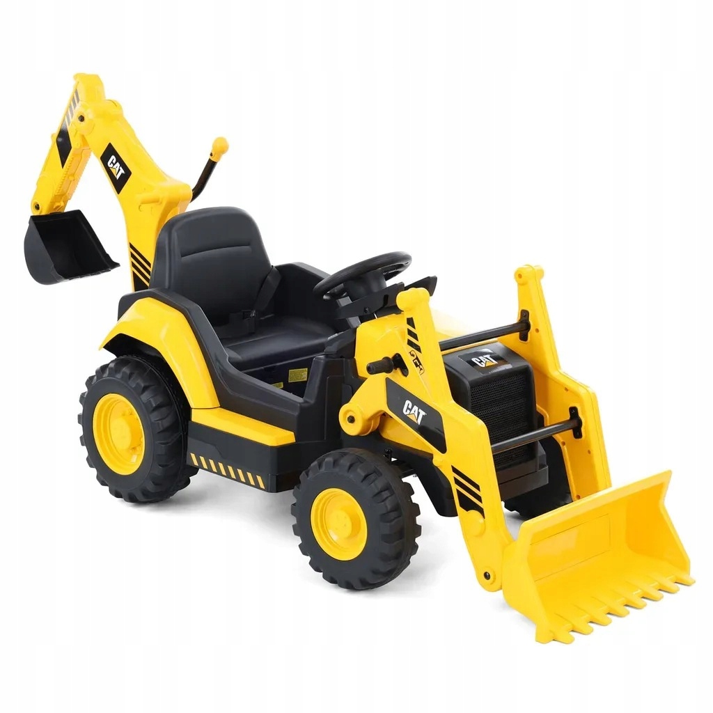 Koparka Akumulatorowa Dla Dzieci Cat Backhoe Yellow Zdalne Sterowanie