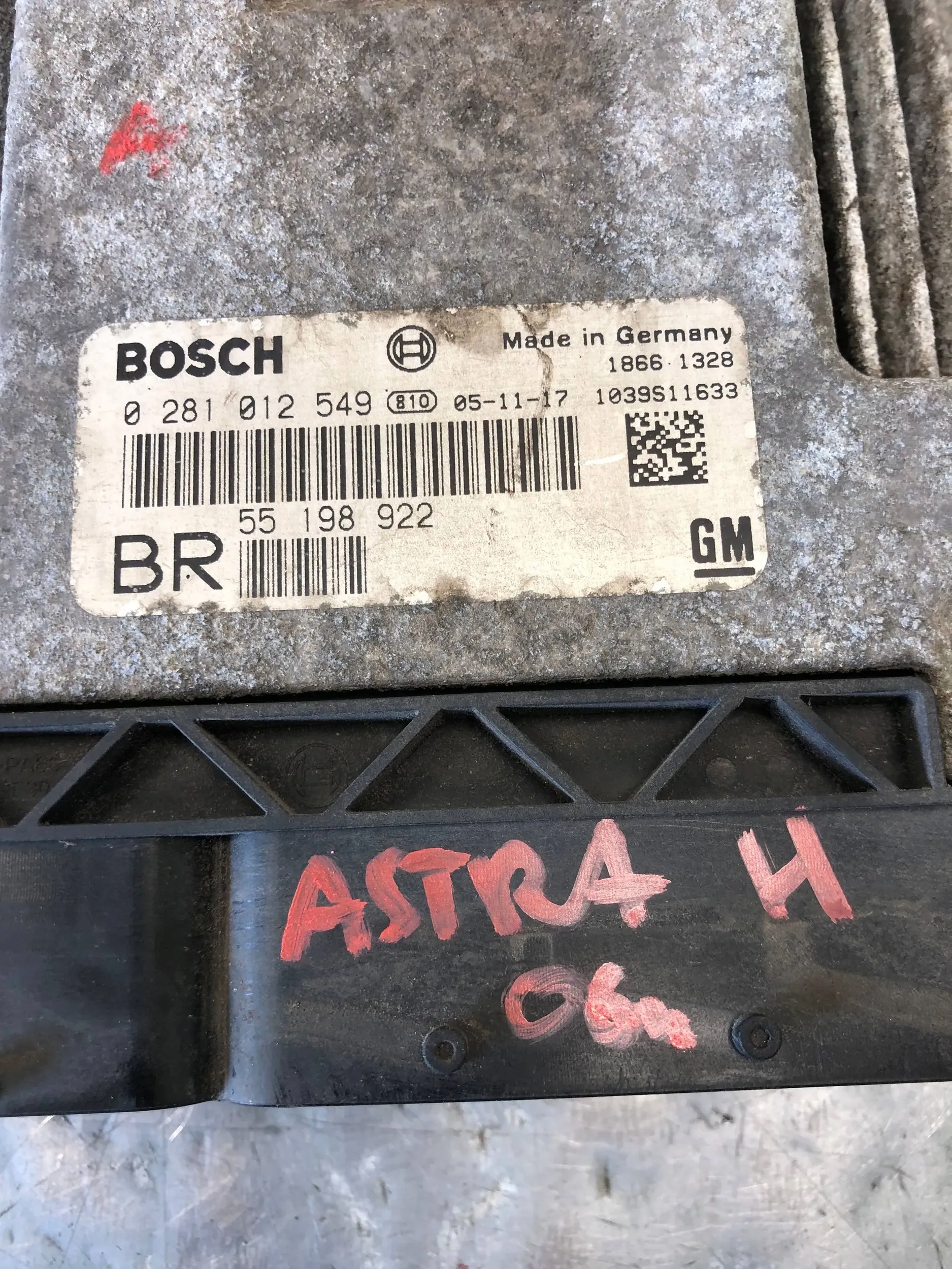 computer Motore OPEL ASTRA H 55198922
