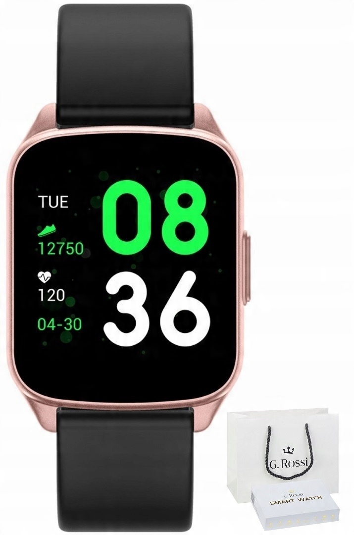 

Zegarek Smartwatch G. Rossi Ciśnienie Puls Kroki