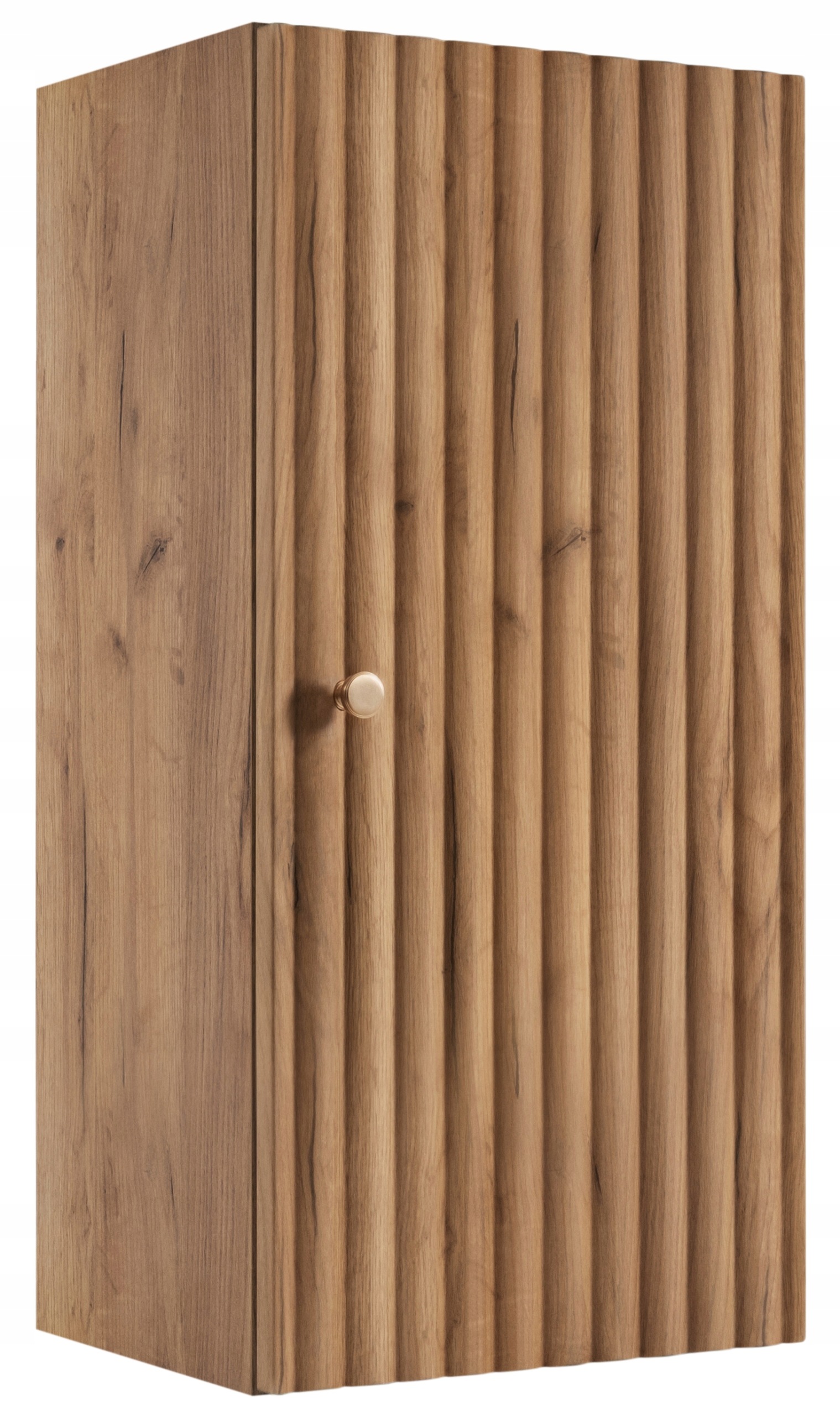 Koupelnová skříňka Závěsná polosloupek 68 craft oválný knoflík Ryfle přední strana Mdf
