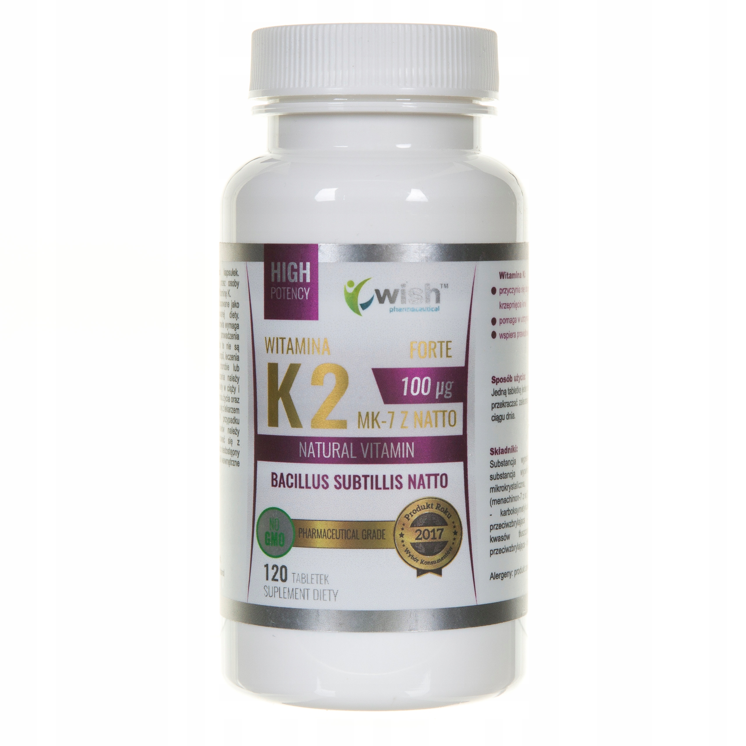

Wish K2 MK-7 Z Natto Bacillus Subtillis Natto 120