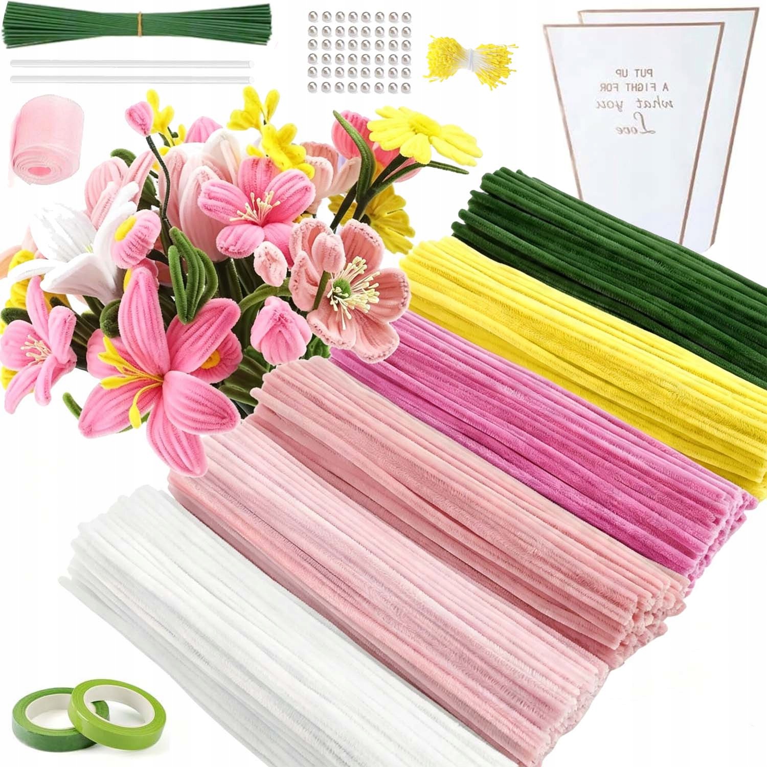 Kreativní Drátky Floristické Diy 500KS 20 Ks Ozdobných Stonků Vytěráků