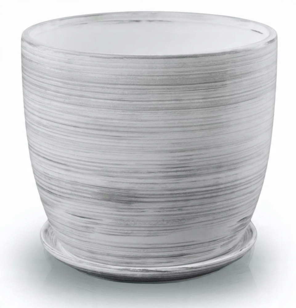 

Donica ceramiczna z podstawkiem 15x14 cm