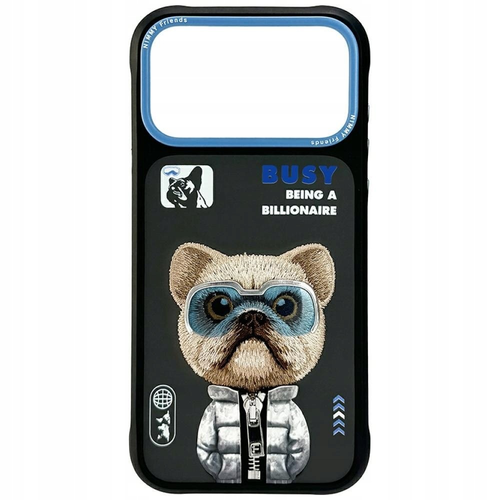 Etui Nimmy Cool&Cute 2.0 Dog do iPhone 17 Pro czarny