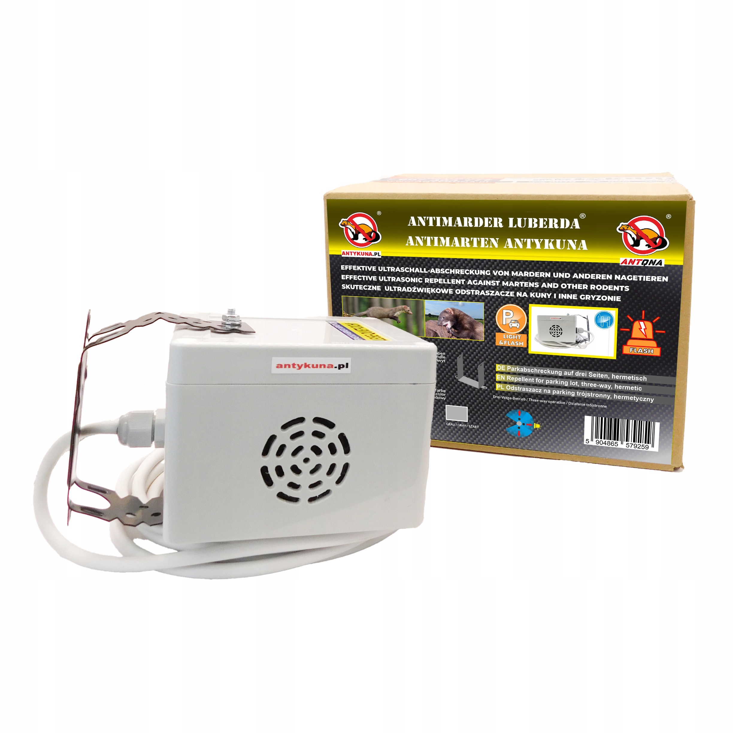 Odstraszacz Cichy Na Kuny Hermetyczny Na Strych/dach/parking 3 Stronny