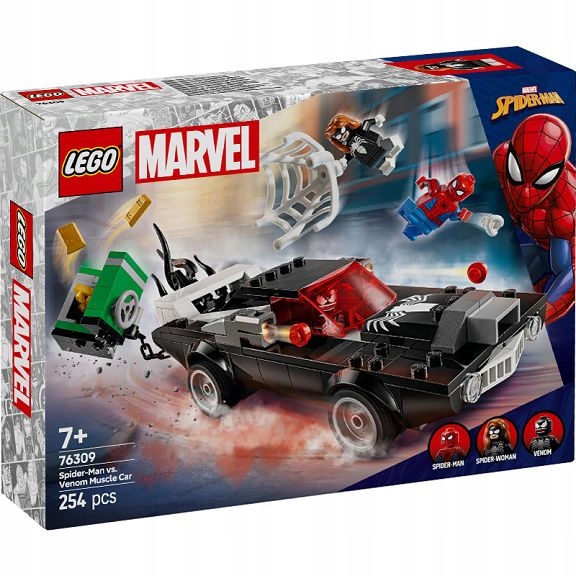 Lego Marvel Heroes Spider-Man vs. Venomovo muscle auto 76309
