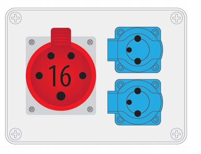 Rozvaděč R-box 190 2x250V 1x16A/5p B.1602