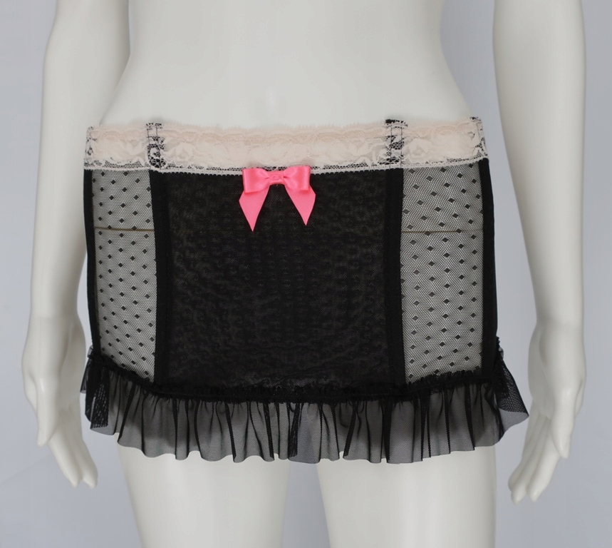 H&M 42 XL SPÓDNICA EROTYCZNA KORONKOWA HAFTKI Model KLASYCZNY