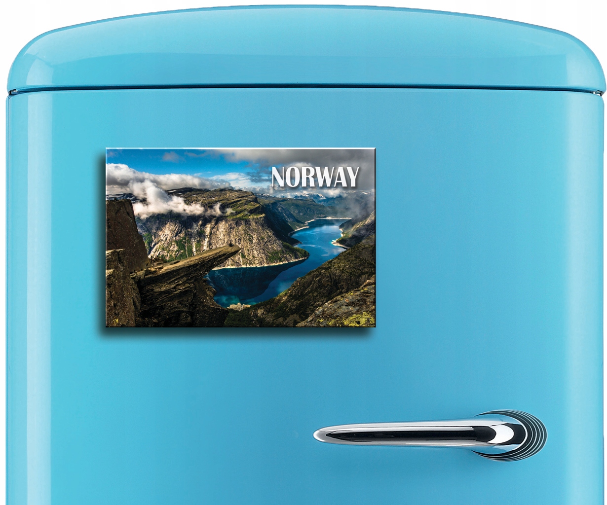 NORWEGIA WODY TROLLTUNGA KRAJOBRAZ MAGNES MAGNESY NA LODÓWKĘ 04 Marka inny