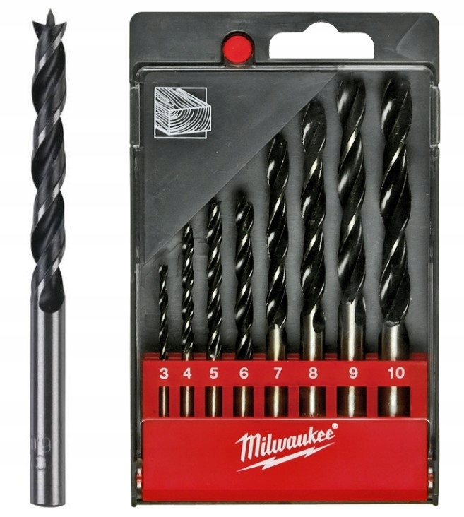 

Milwaukee Wiertła Do Drewna 3 4 5 6 7 8 9 10 mm