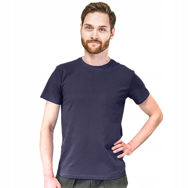 

T-shirt Męski Bawełniany Dopasowana Koszulka 2XL