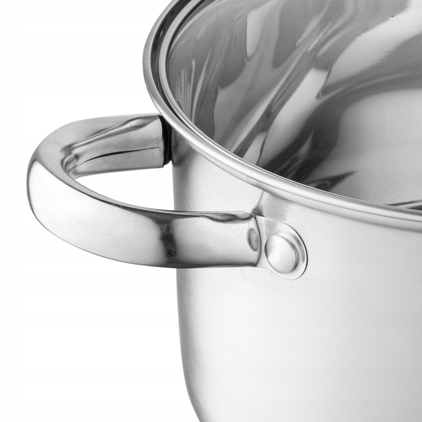 Komplet Garnków Nierdzewnych Z Pokrywkami Florina Harry Zestaw Garnków 8 el Linia Harry